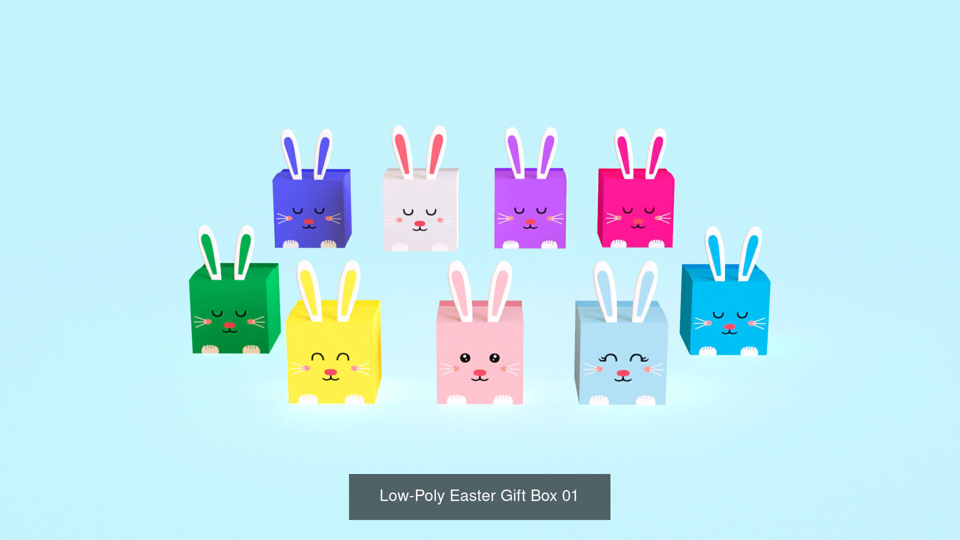 Easter Festival Symbol Pack 01 3D Model Collection_7