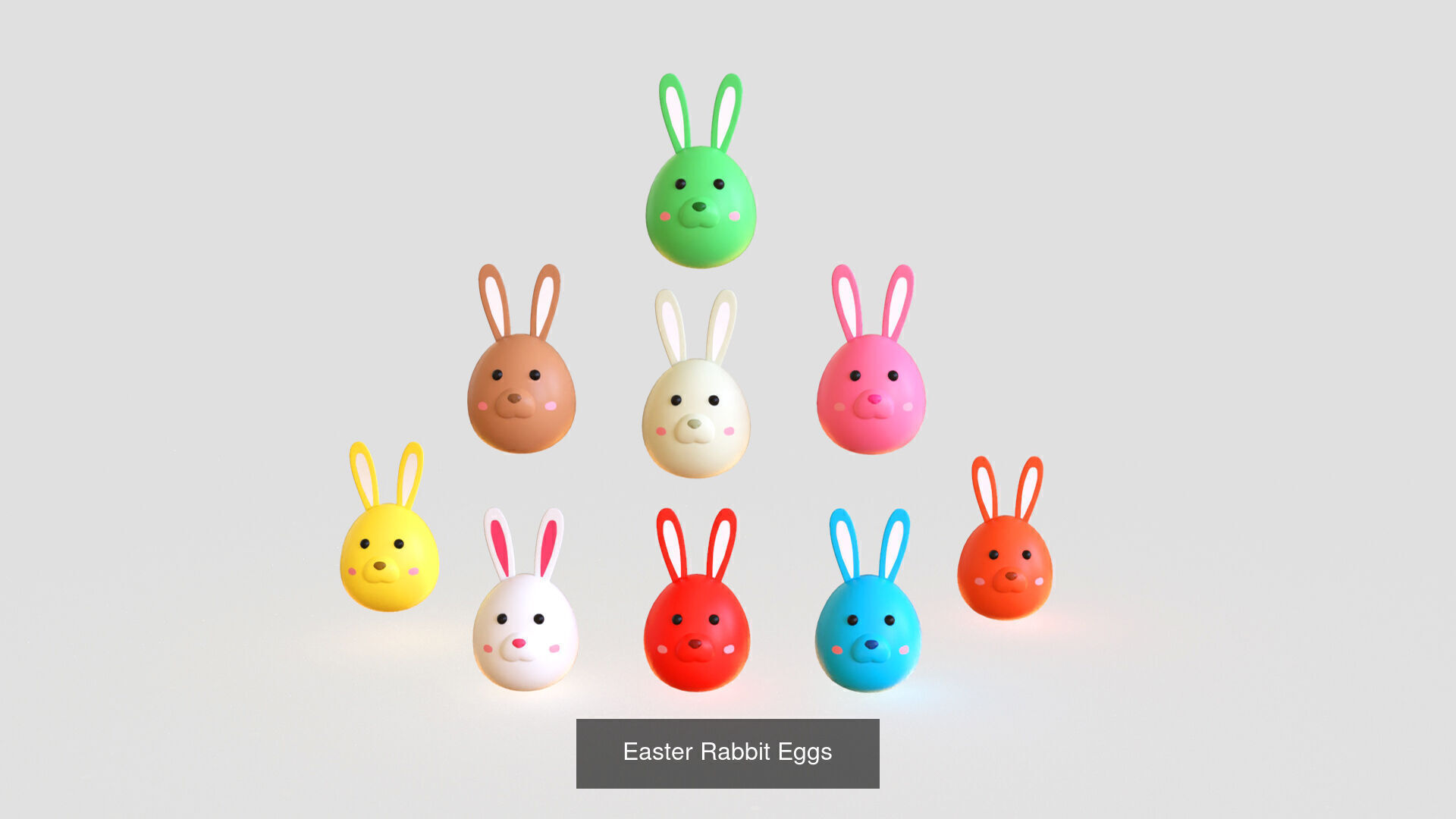 Easter Festival Symbol Pack 01 3D Model Collection_9