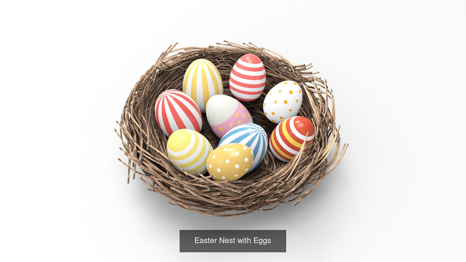Easter Festival Symbol Pack 01 3D Model Collection_4