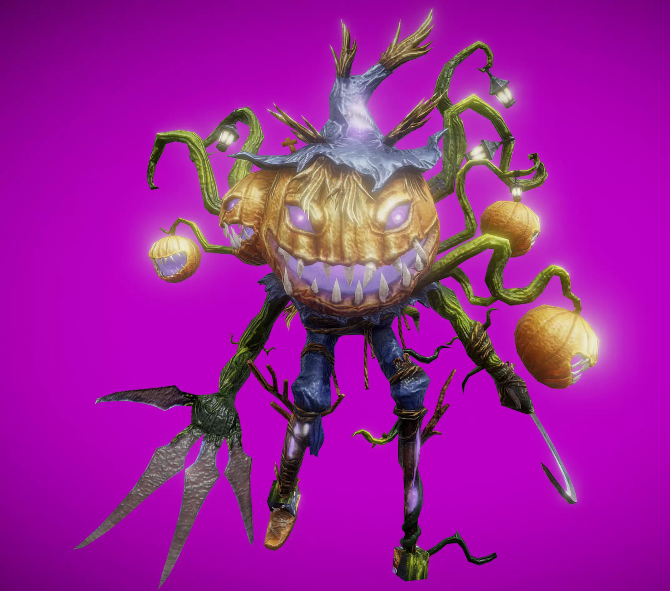 Halloween Beast Low-poly 3D model