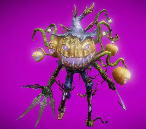 Halloween Beast Low-poly 3D model