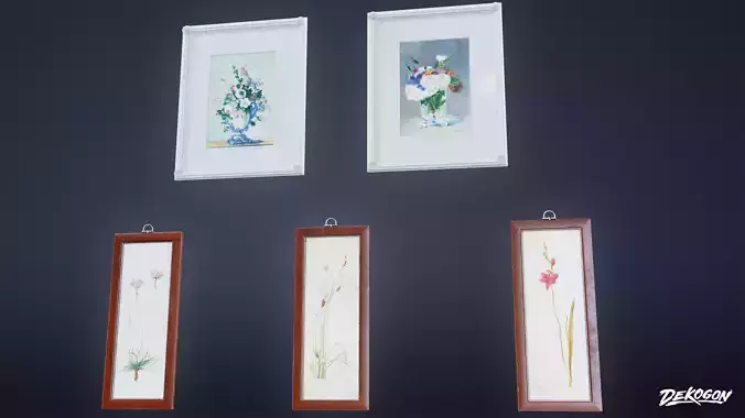 SUBURBS - Wall Decor Set 05 - LOW POLY AND NANITE