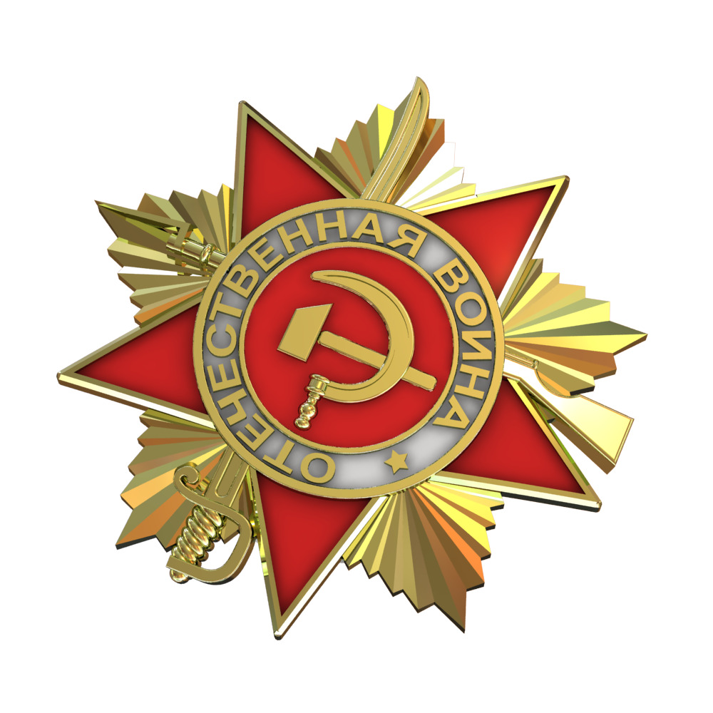 12 sets of Russian medals 3D print model_3