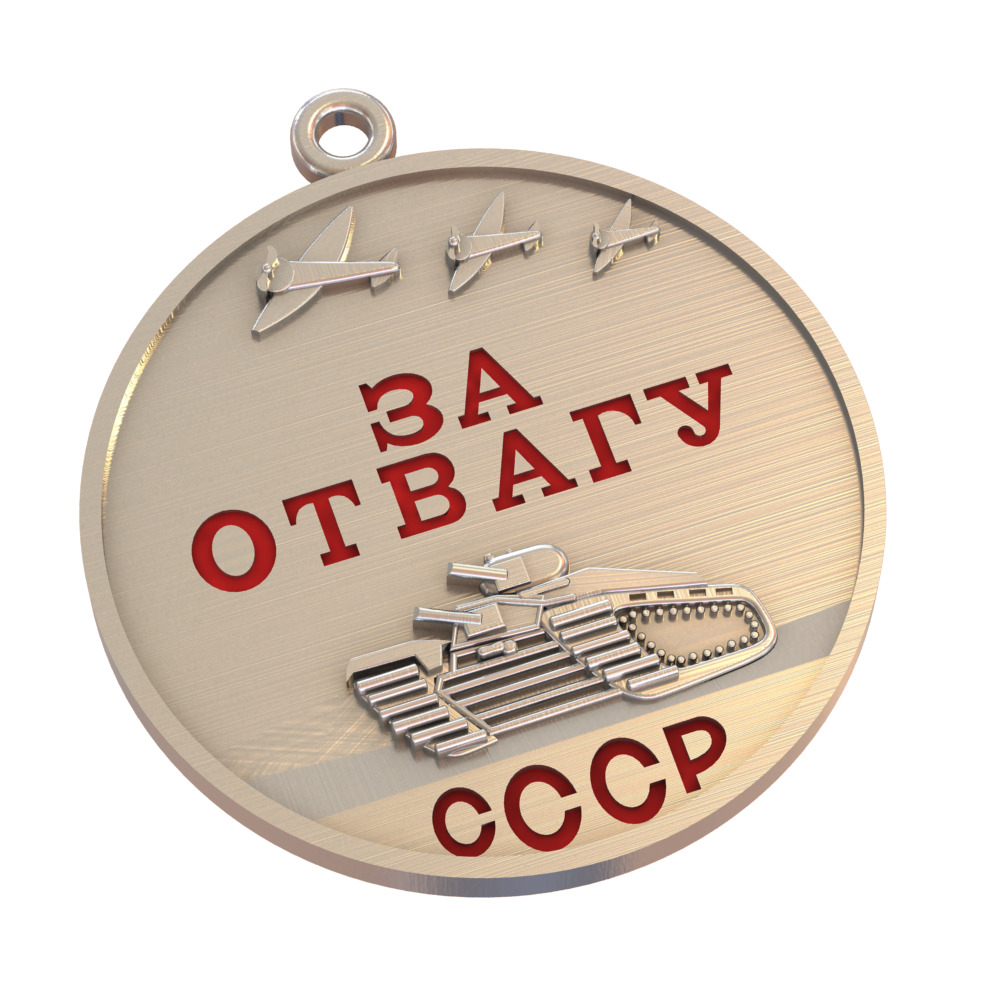 12 sets of Russian medals 3D print model_7