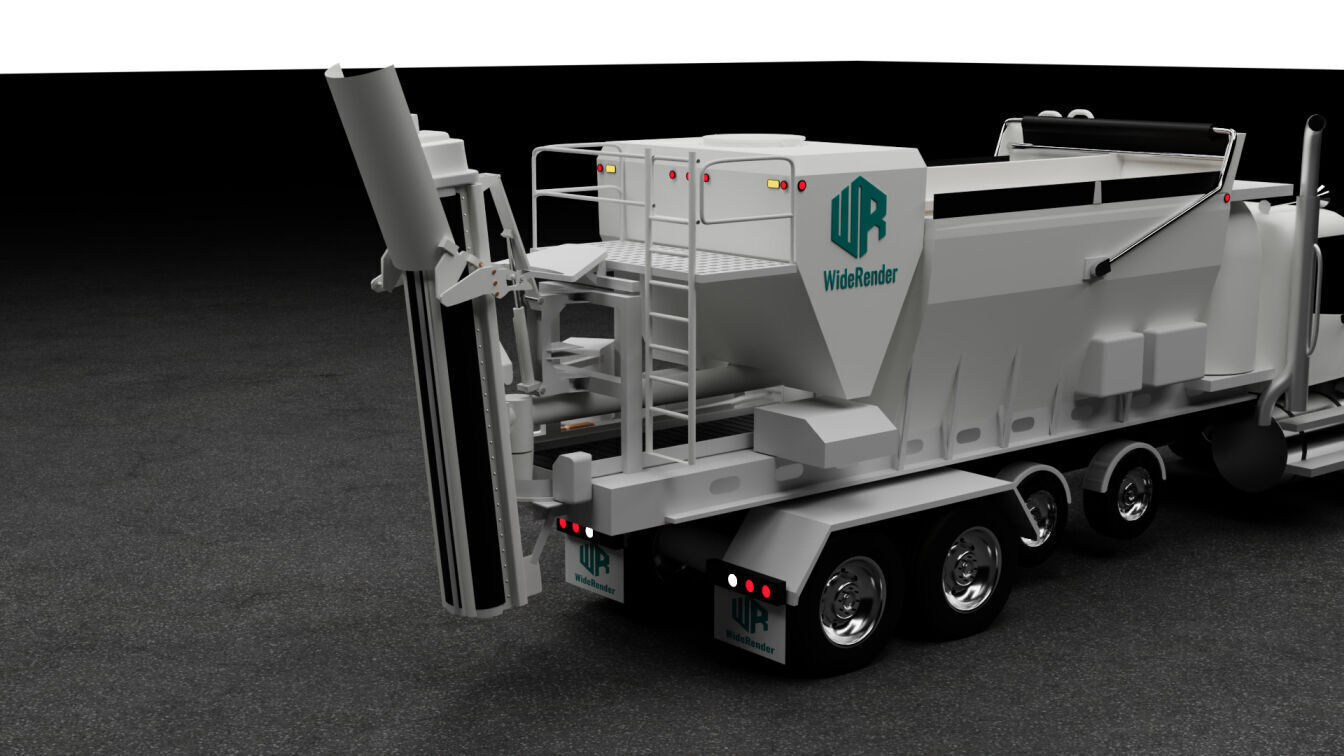 Volumetric Concrete Mixer Truck 3D Model 3D model_7