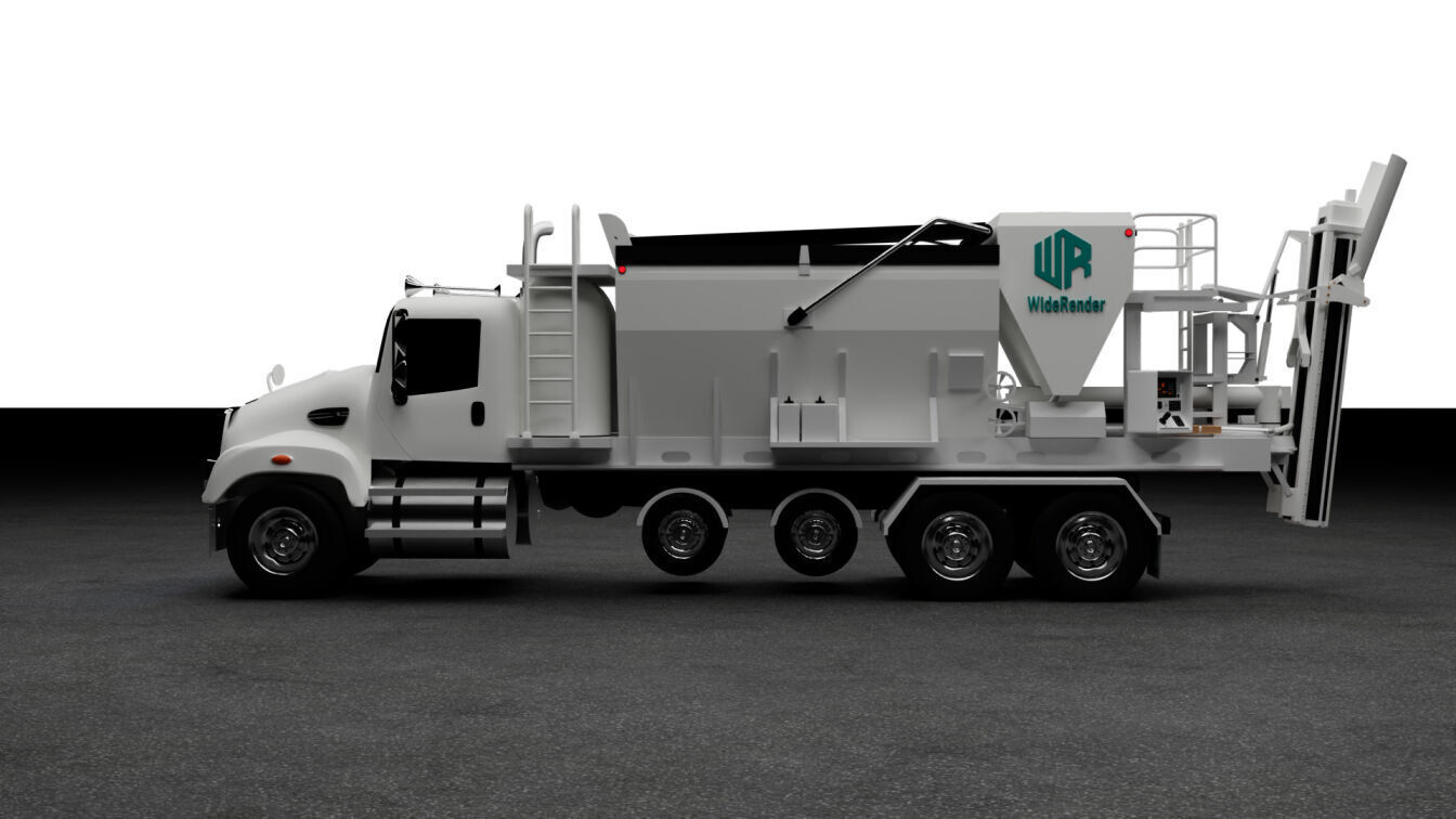Volumetric Concrete Mixer Truck 3D Model 3D model_2
