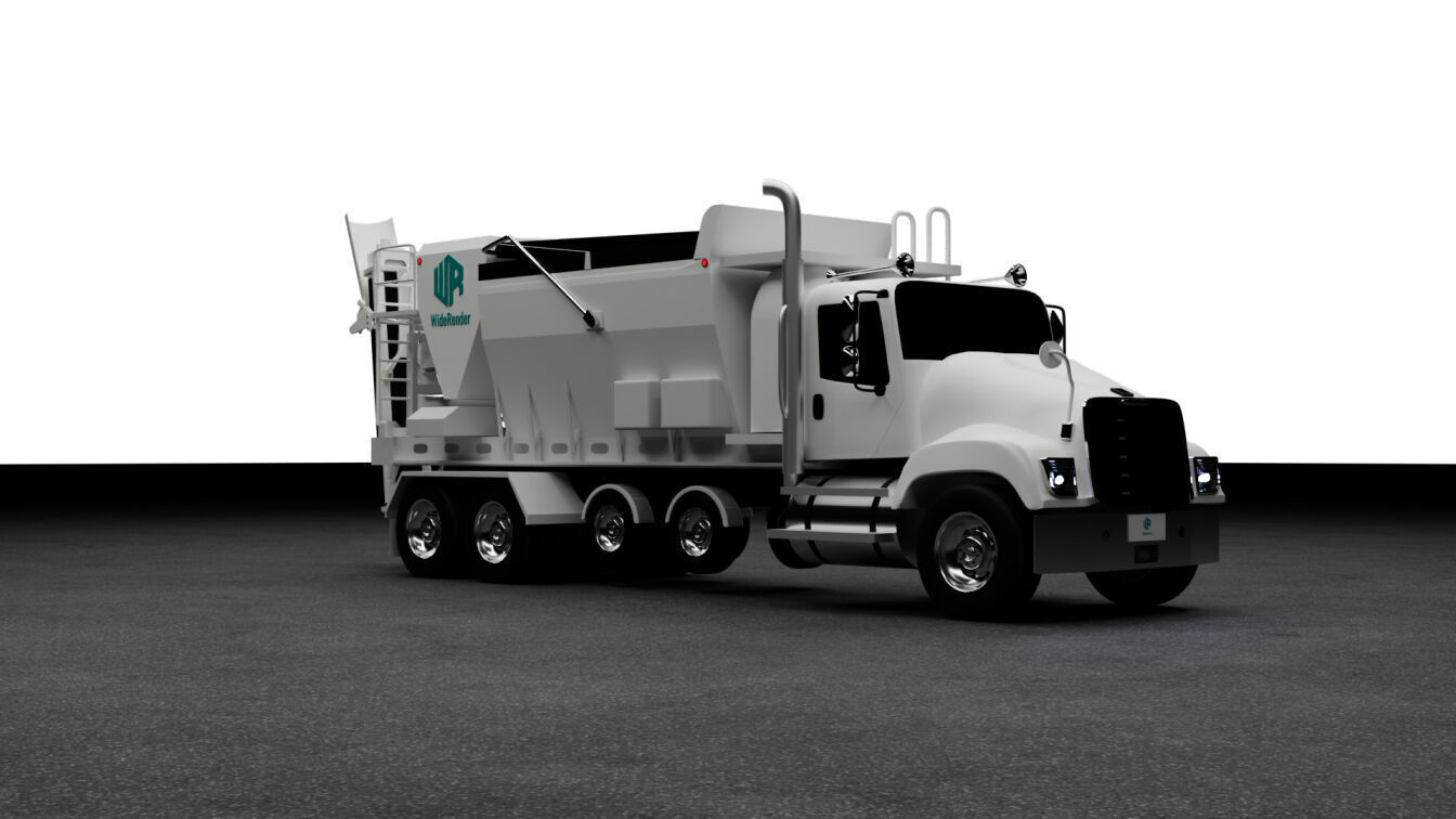 Volumetric Concrete Mixer Truck 3D Model 3D model_5