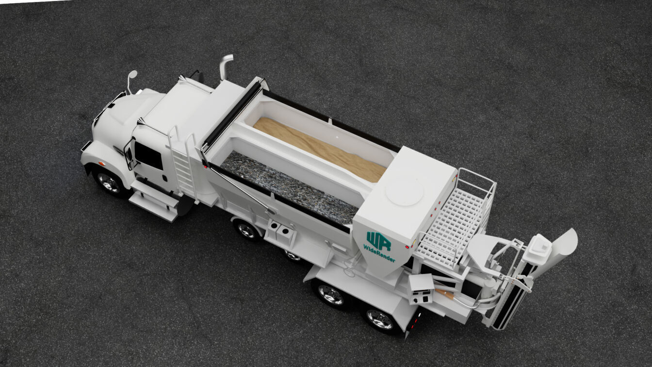 Volumetric Concrete Mixer Truck 3D Model 3D model_8