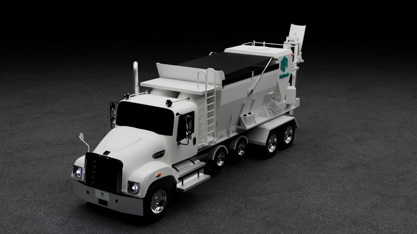 Volumetric Concrete Mixer Truck 3D Model 3D model_4