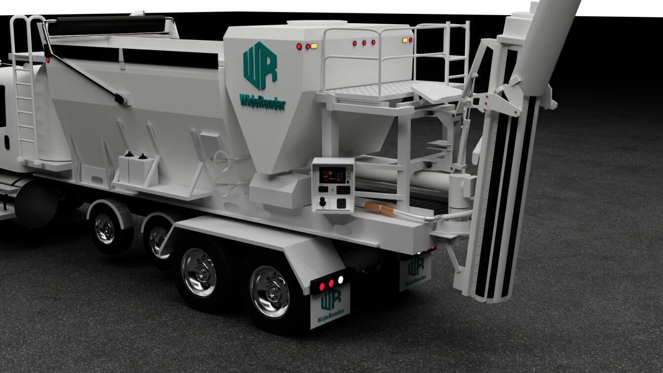 Volumetric Concrete Mixer Truck 3D Model 3D model_6