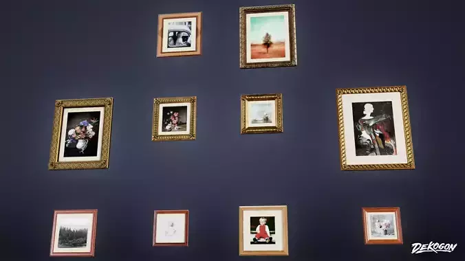 SUBURBS - Wall Frames 11 - LOW POLY AND NANITE