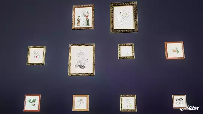 SUBURBS - Wall Frames 12 - LOW POLY AND NANITE