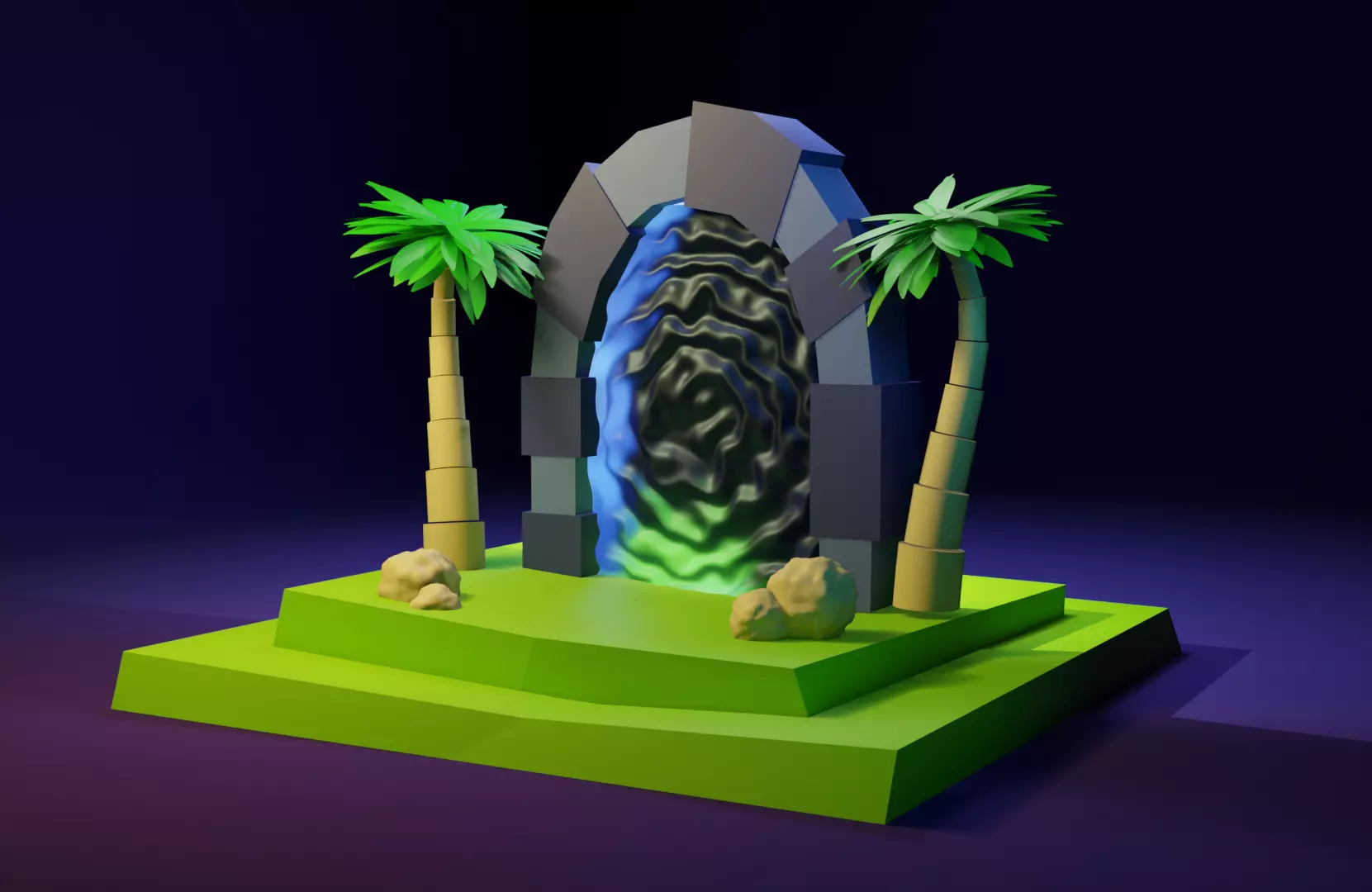 this is beautiful portal Free 3D model_0