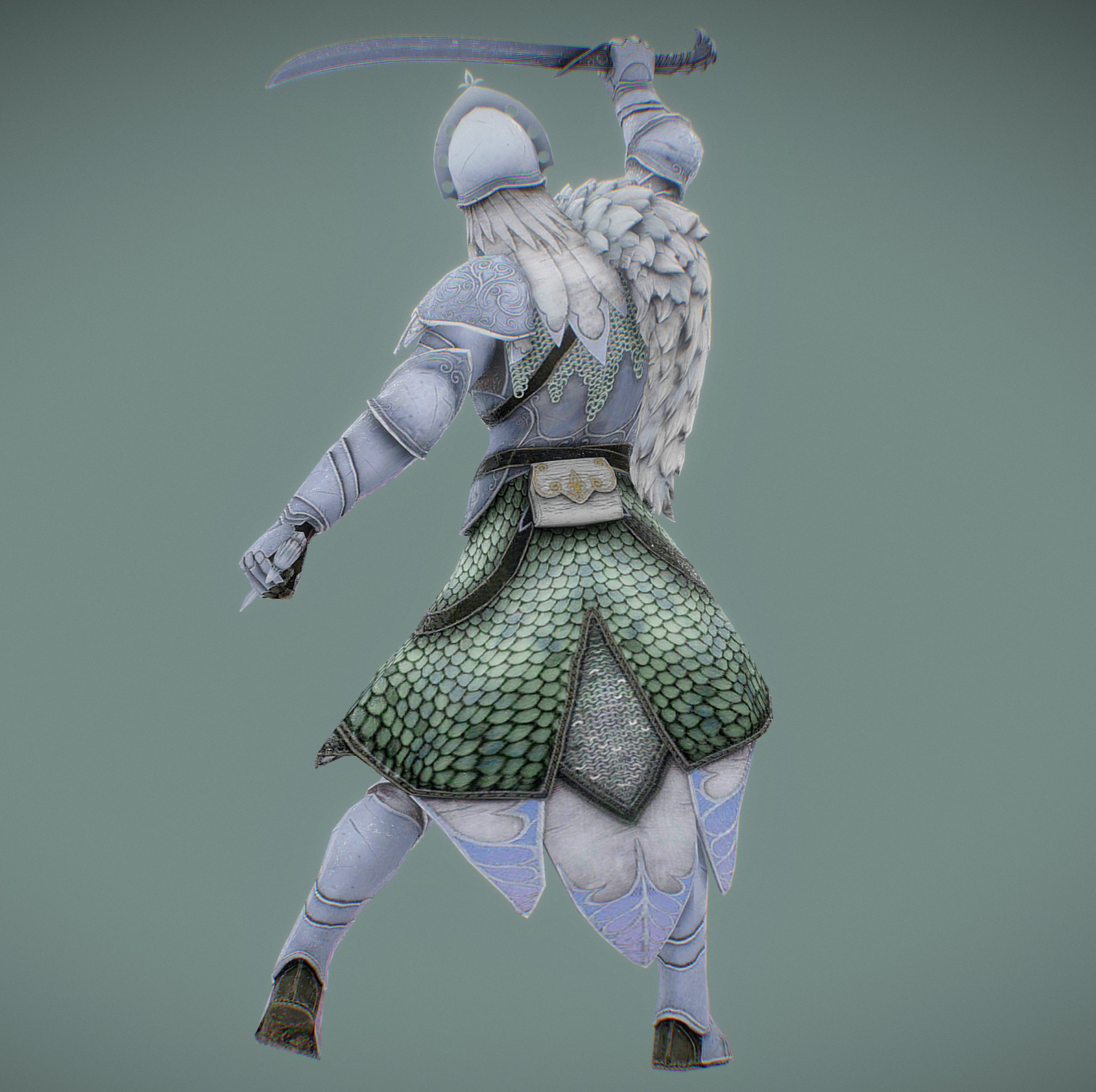 Forest Elf Low-poly 3D model_3