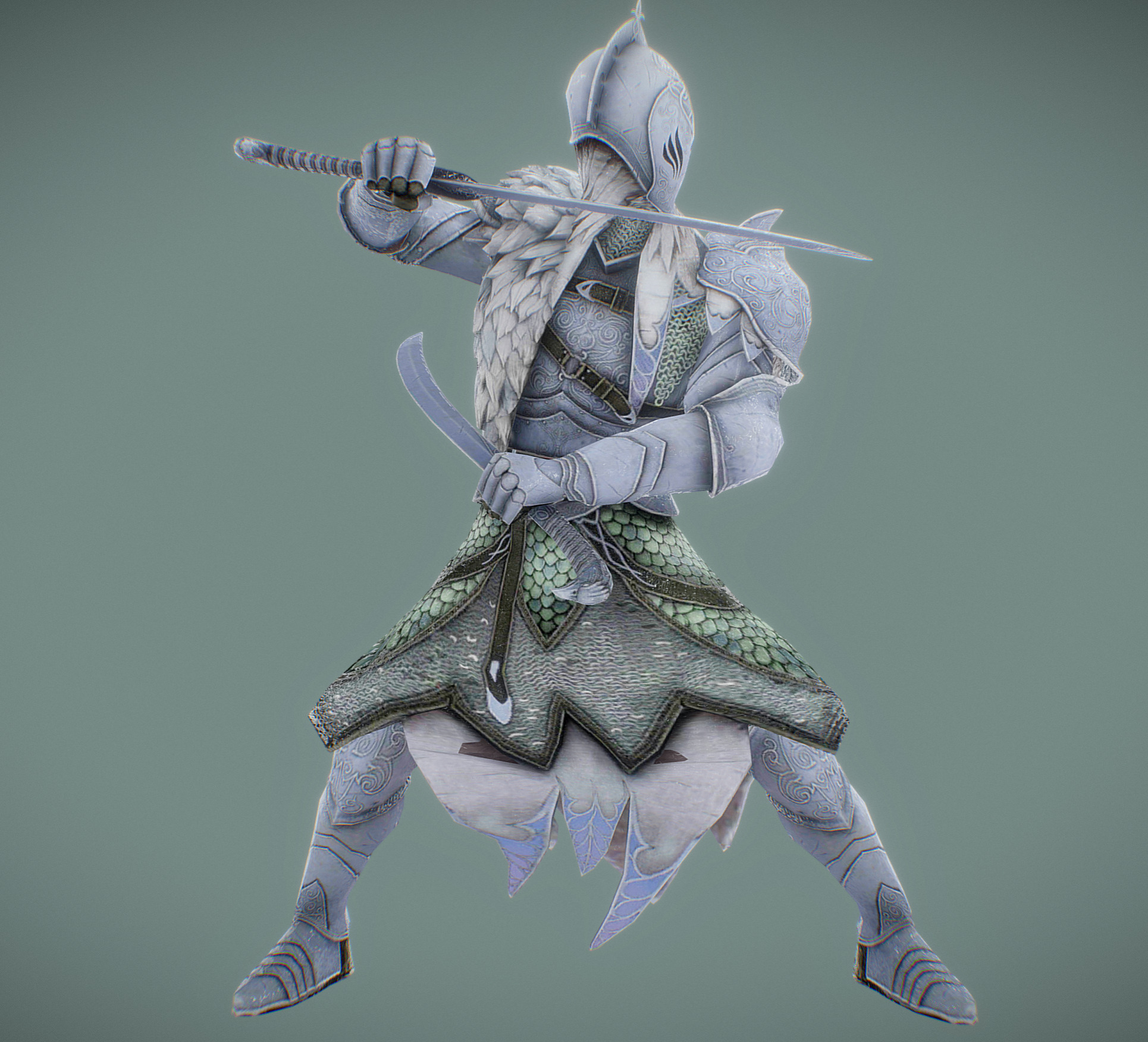 Forest Elf Low-poly 3D model_5