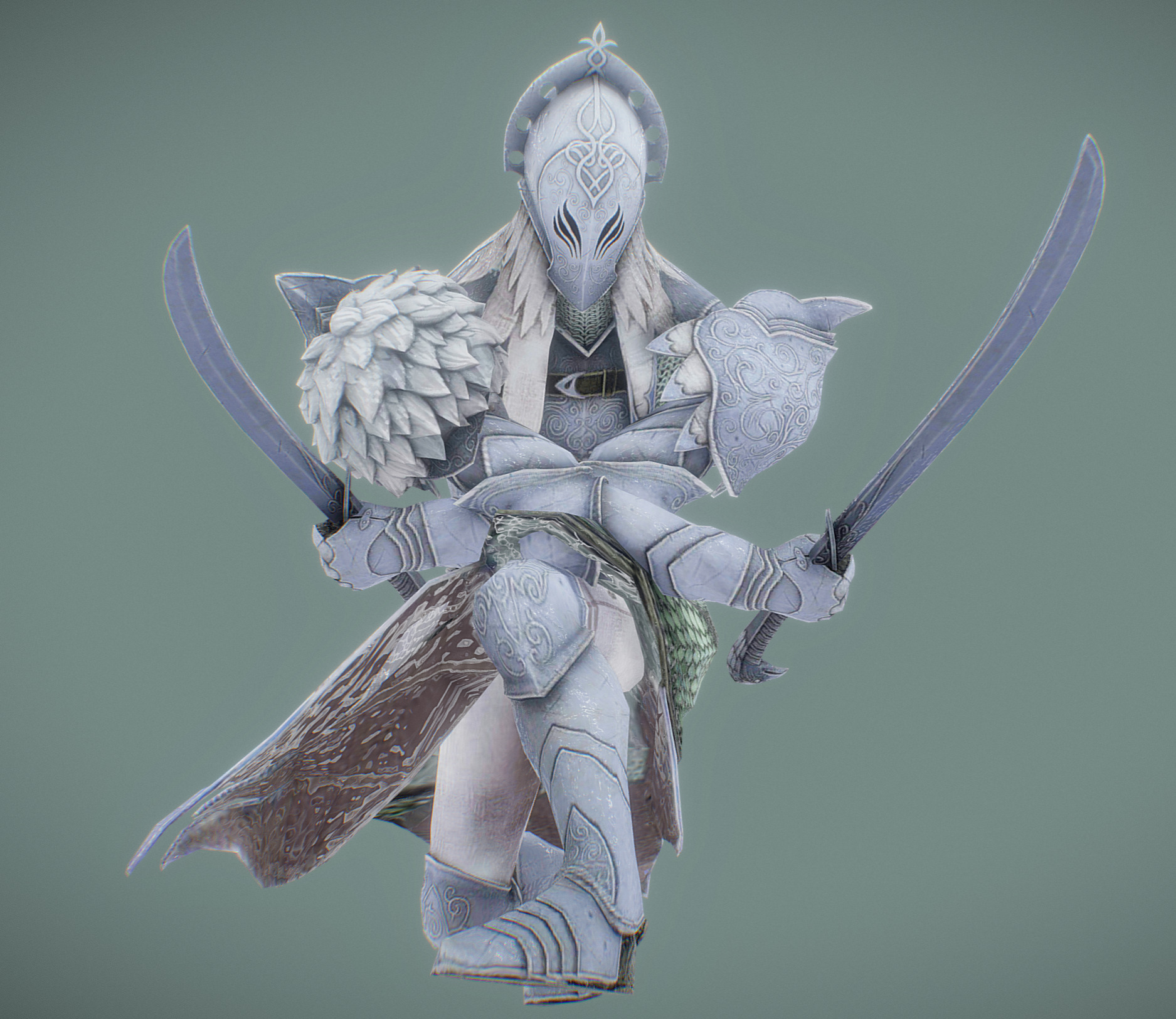 Forest Elf Low-poly 3D model_2