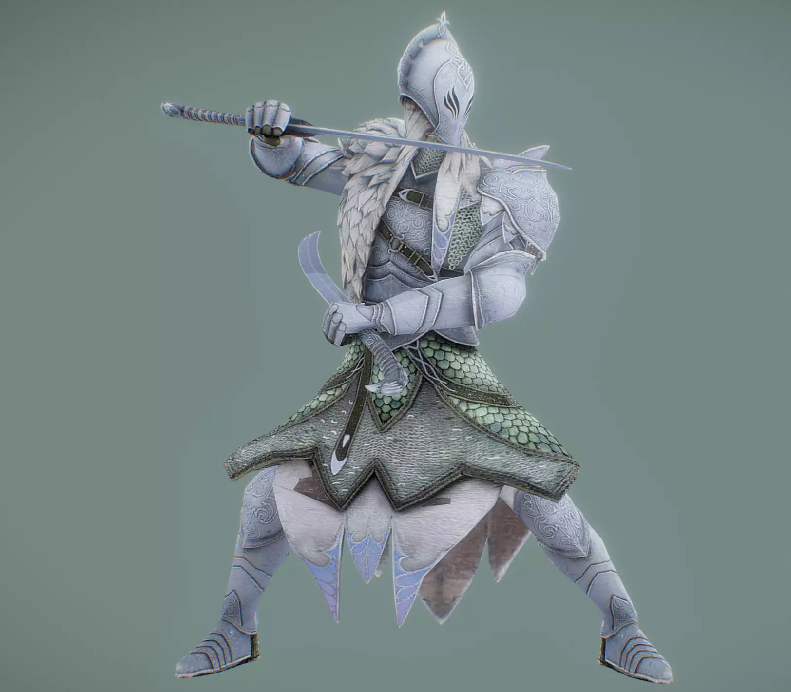 Forest Elf Low-poly 3D model_0