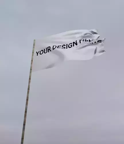 Torn Flag Cyclic Animation  Customizable with Dual Wind Speeds