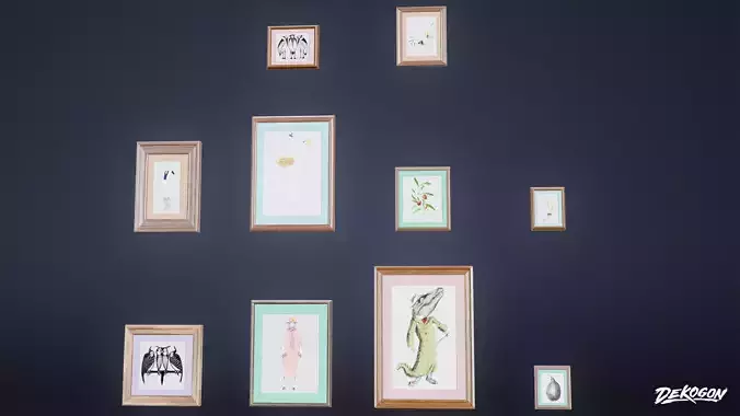 SUBURBS - Wall Frame 14 - LOW POLY AND NANITE