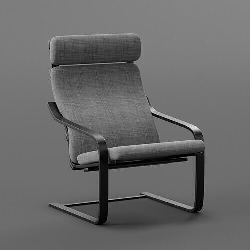 Ikea Poang Arm chair 3D model 3D model