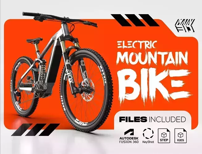 E-BIKE MOUNTAIN - ACTUAL SIZE 3D model