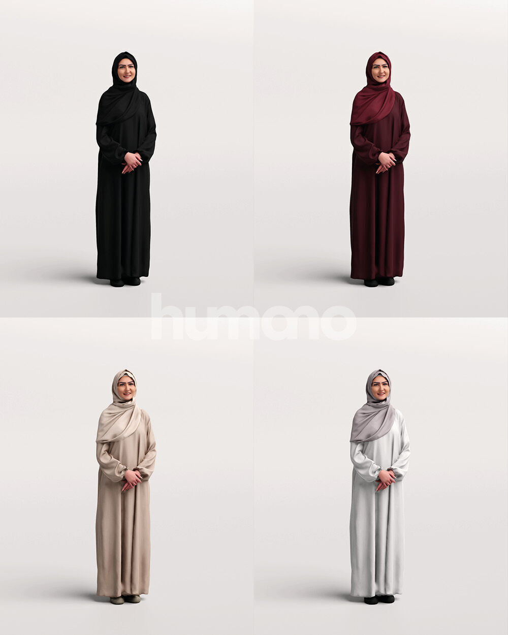 Humano 12-Collection 2405 - UAE QATAR STANDING -12 x 3D models 3D model_18