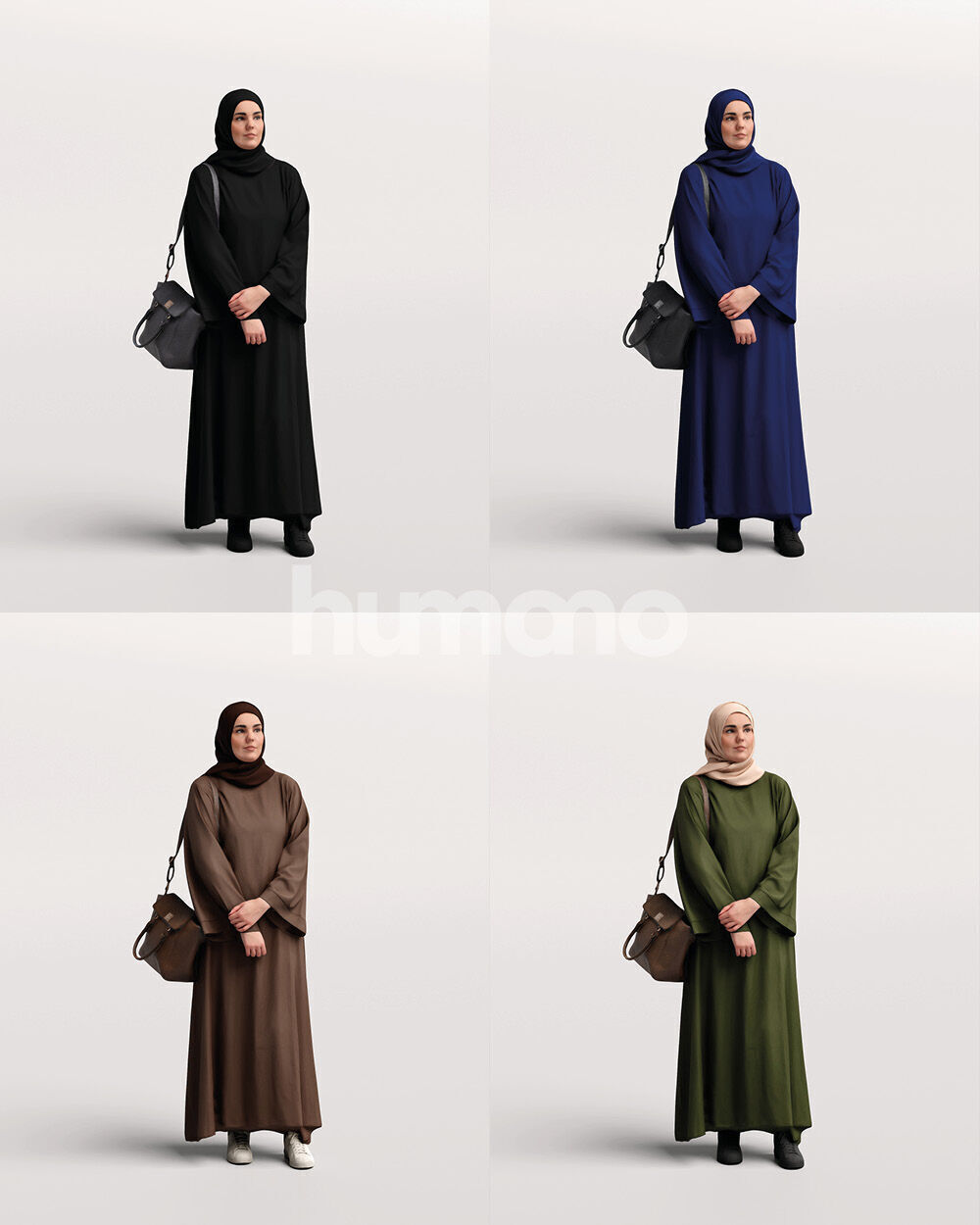 Humano 12-Collection 2405 - UAE QATAR STANDING -12 x 3D models 3D model_23