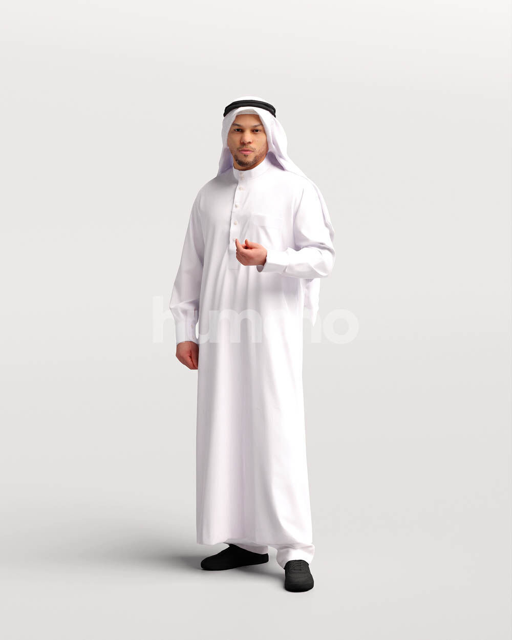 Humano 12-Collection 2405 - UAE QATAR STANDING -12 x 3D models 3D model_9