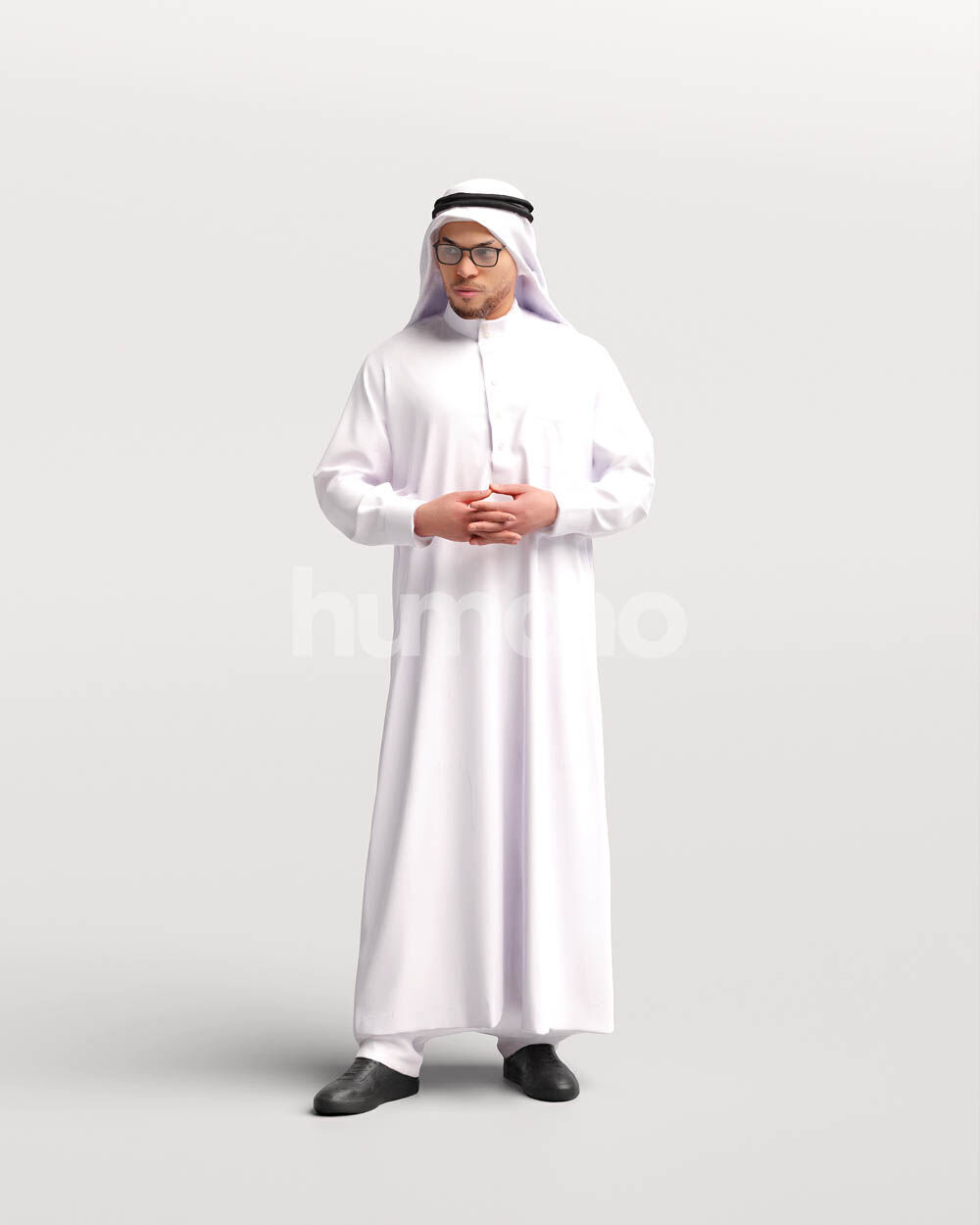 Humano 12-Collection 2405 - UAE QATAR STANDING -12 x 3D models 3D model_8