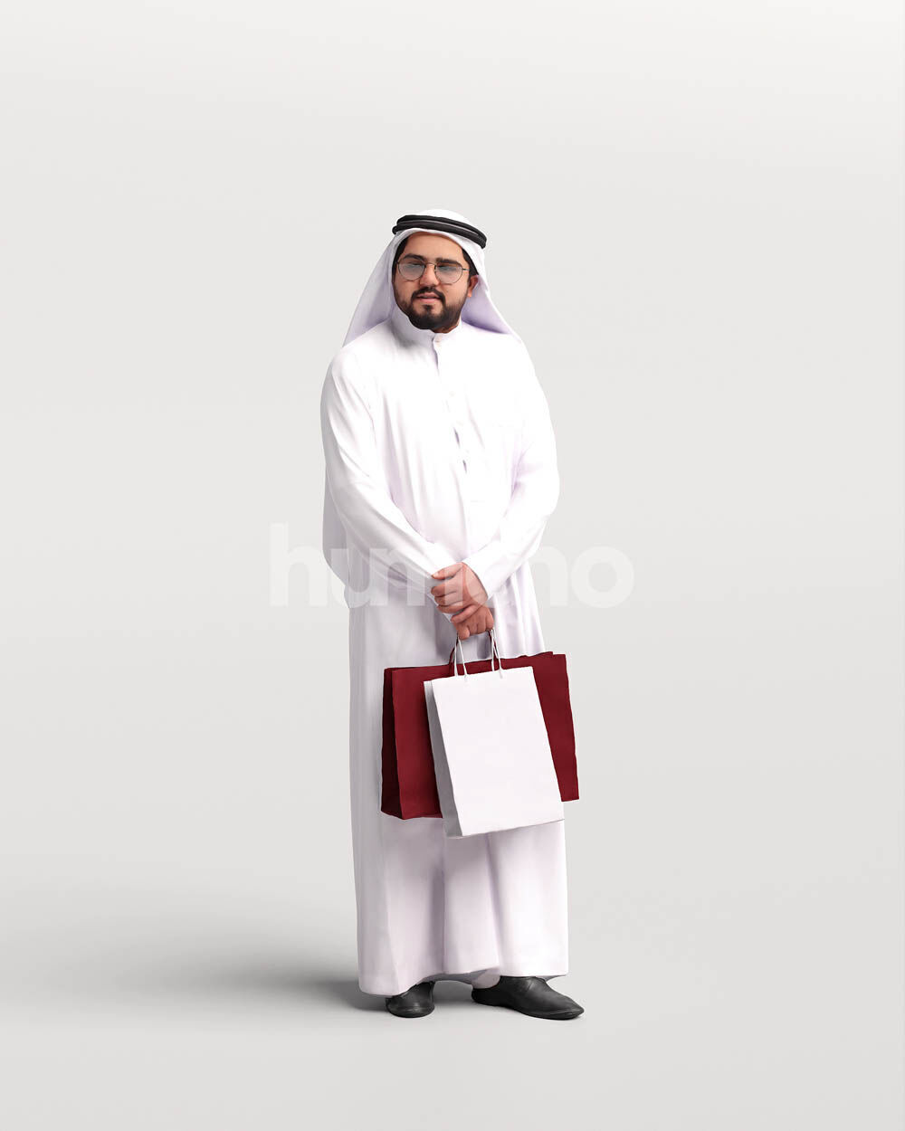 Humano 12-Collection 2405 - UAE QATAR STANDING -12 x 3D models 3D model_6