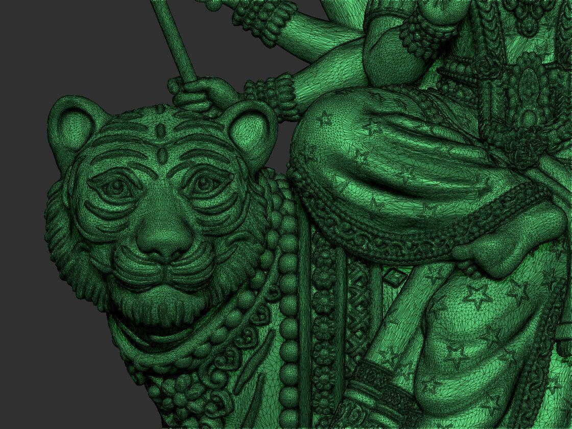 Durga mata  3D print model_26