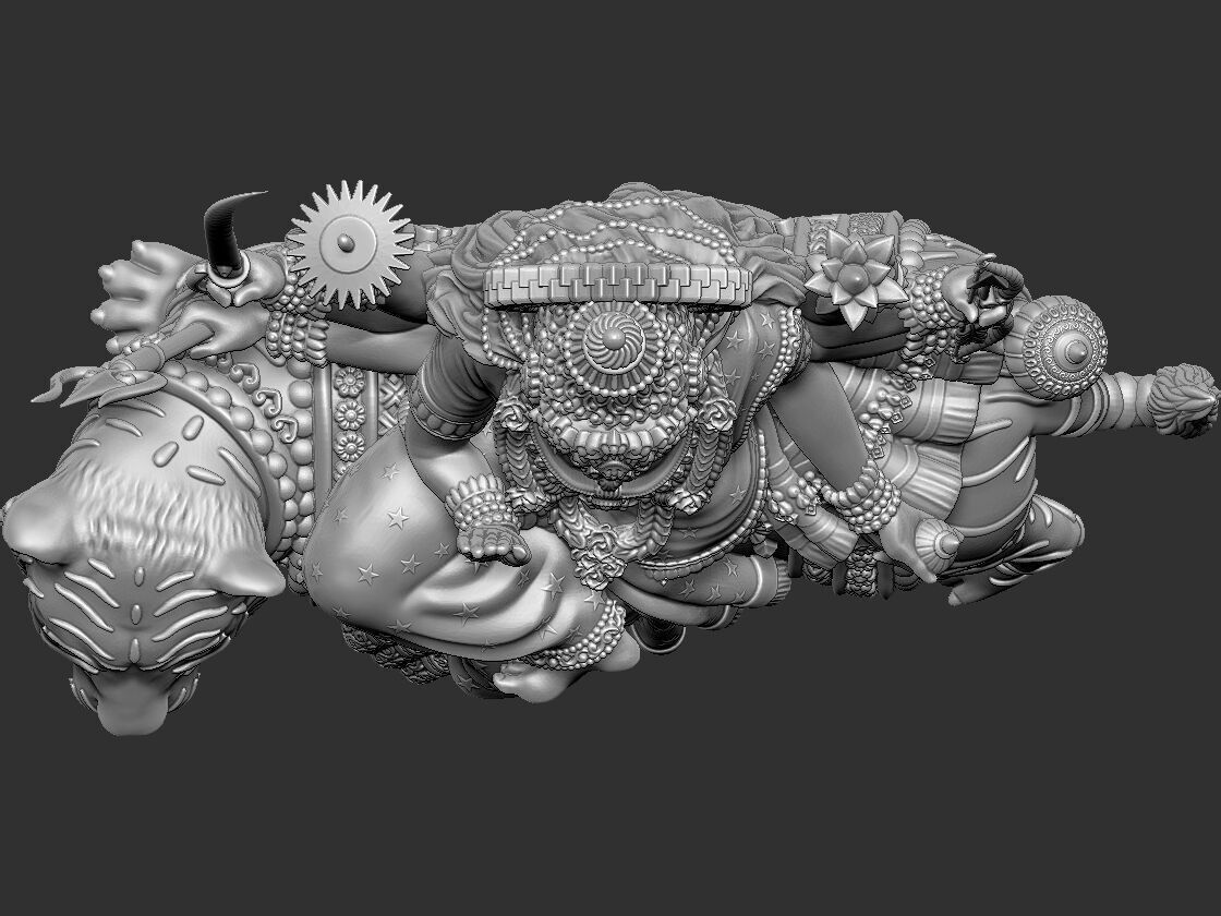 Durga mata  3D print model_19