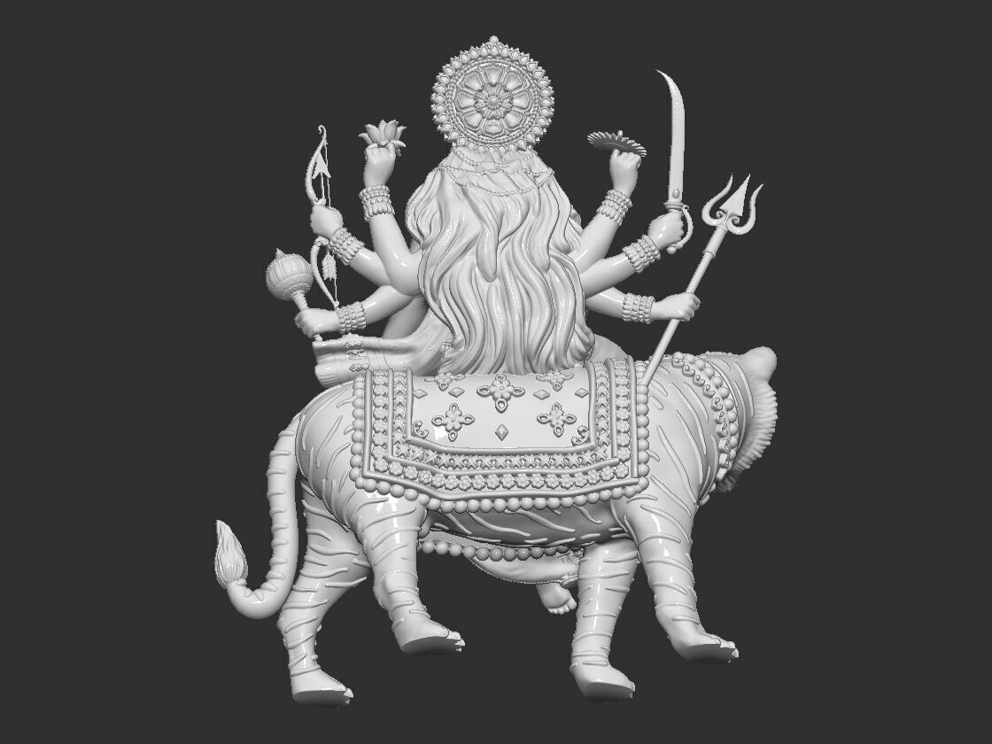 Durga mata  3D print model_34