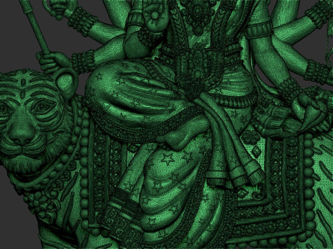 Durga mata  3D print model_25