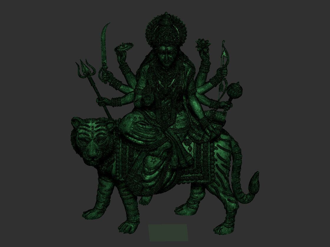 Durga mata  3D print model_29