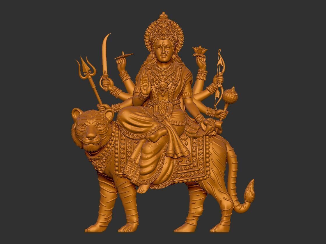 Durga mata  3D print model_22