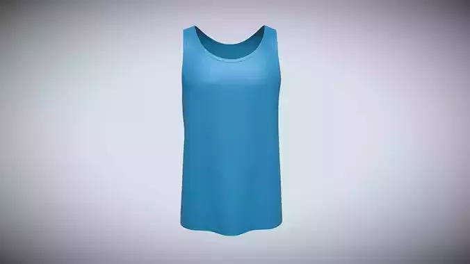 Men Tank Tops-Single Color In Low Poly