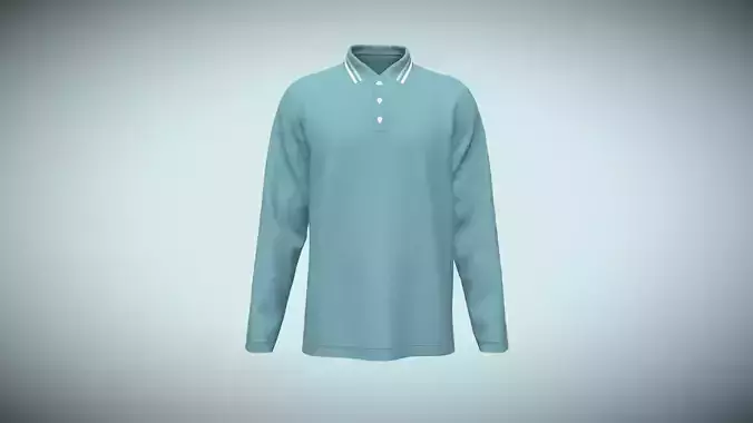 Mens Tripping Collar Polo In Low Poly