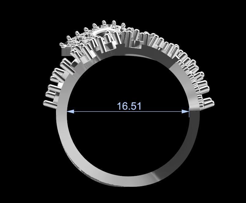 snake ring 3D print model_5