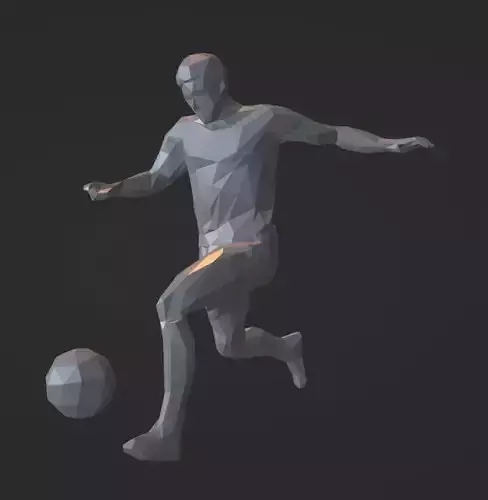 Lowpoly Soccer Player 04