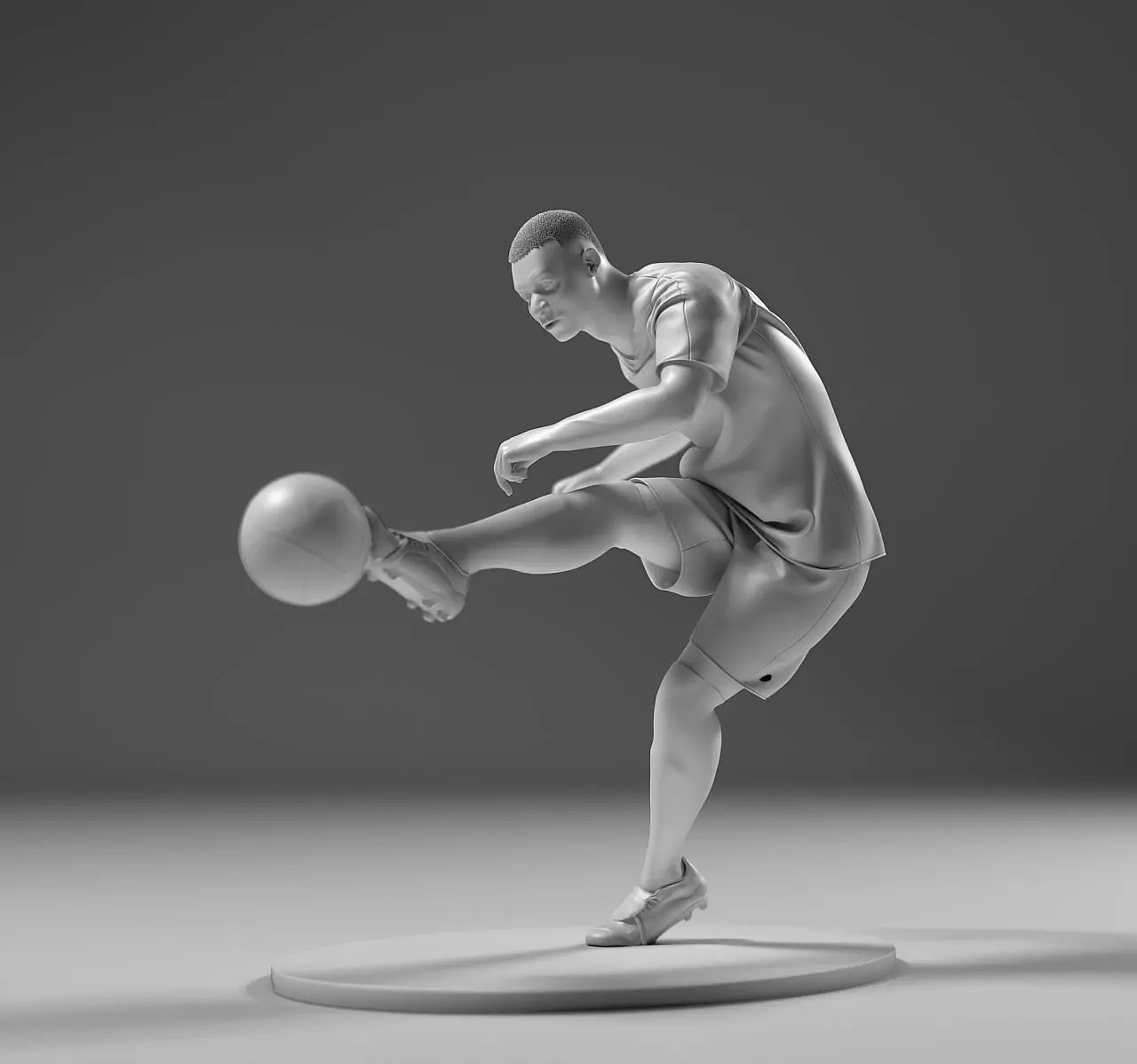 Footballer 05 Footstrike 05 Stl 3D print model