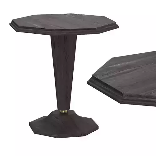 OCTAGONAL COFFEE TABLE HERRINGBONE 3D model