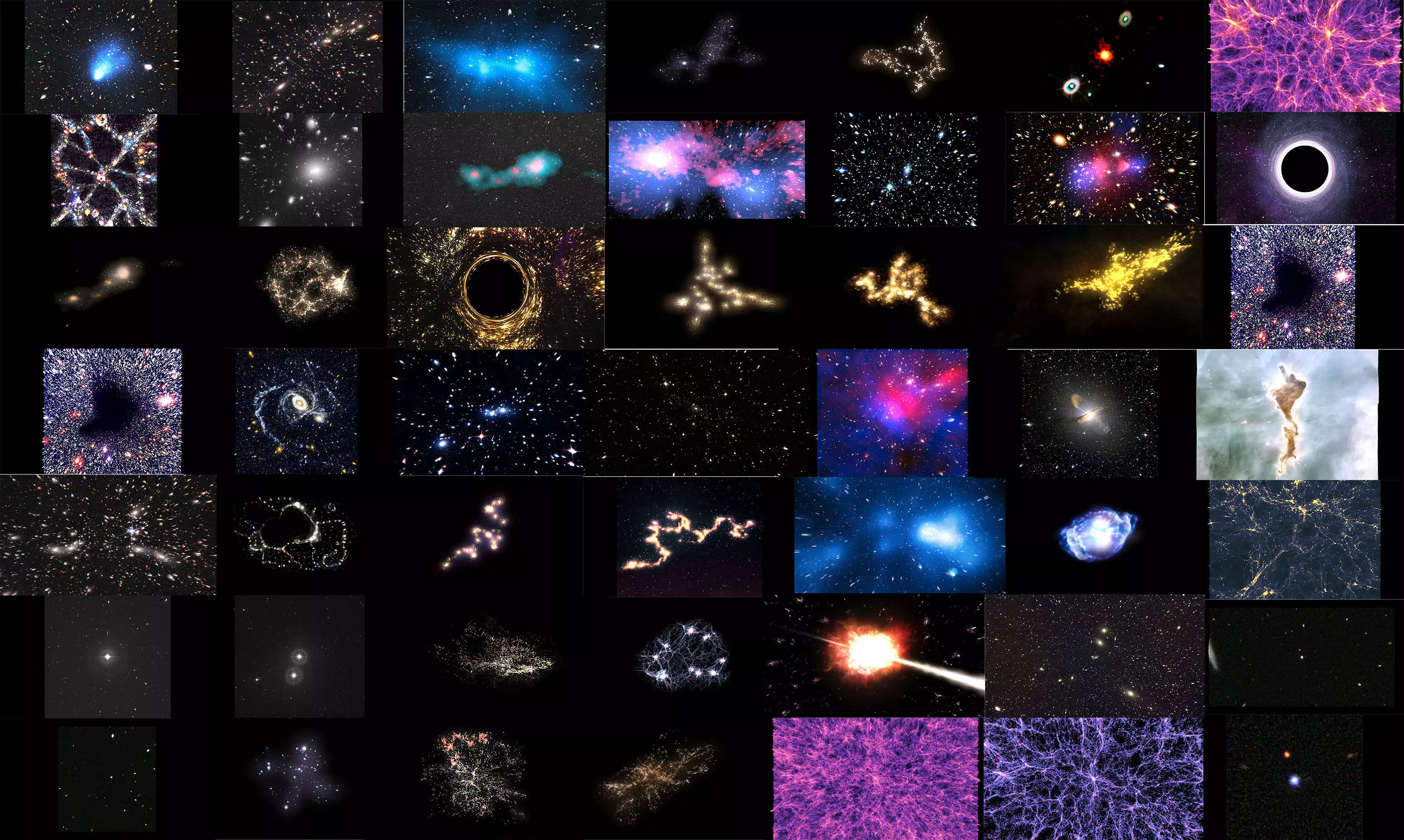 Cosmic Walls and Clusters Collection 3D model