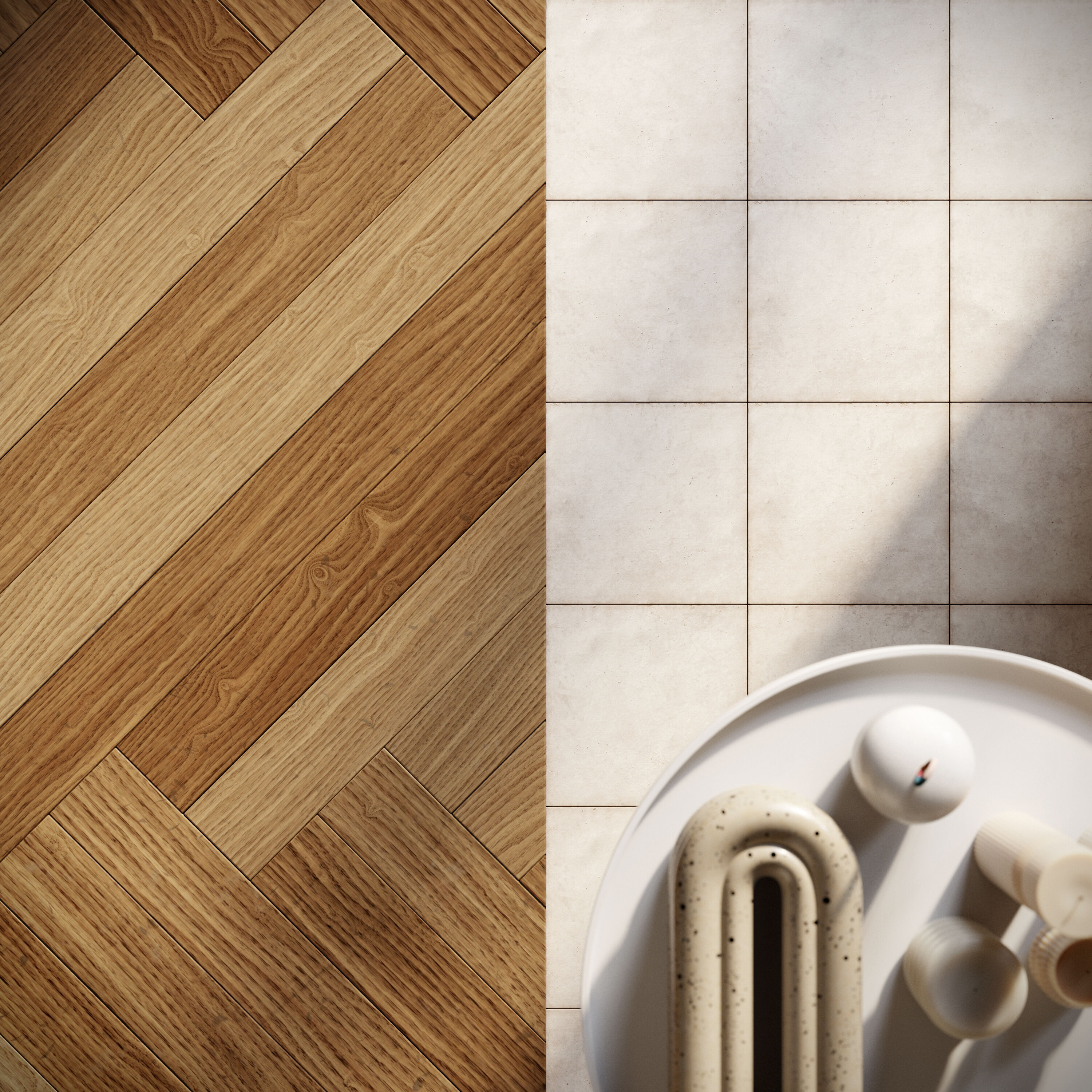 Blue Bathroom interior scene 3D model_12