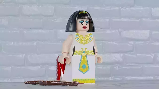 Cleopatra Lego Maxifig - Fully Articulated