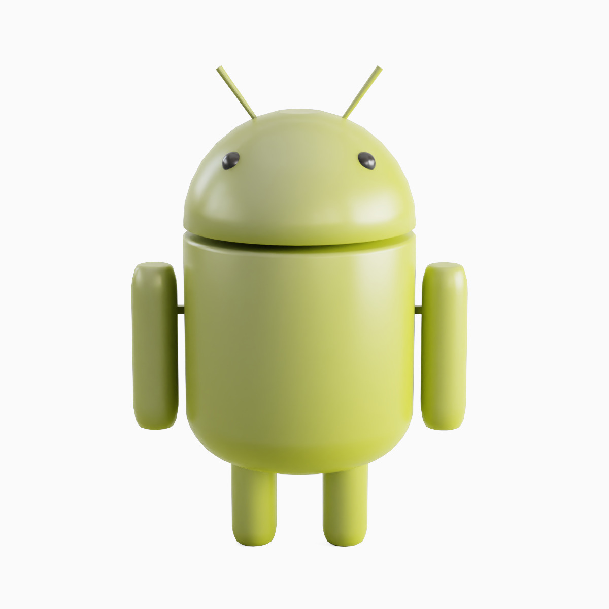 Android Robot 03 Low-poly 3D model_4