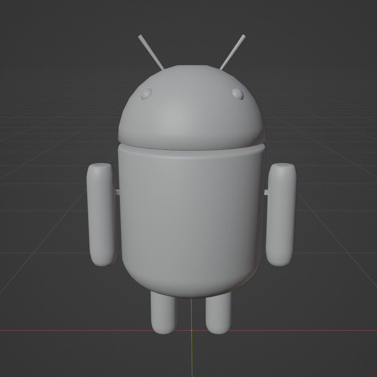 Android Robot 03 Low-poly 3D model_9