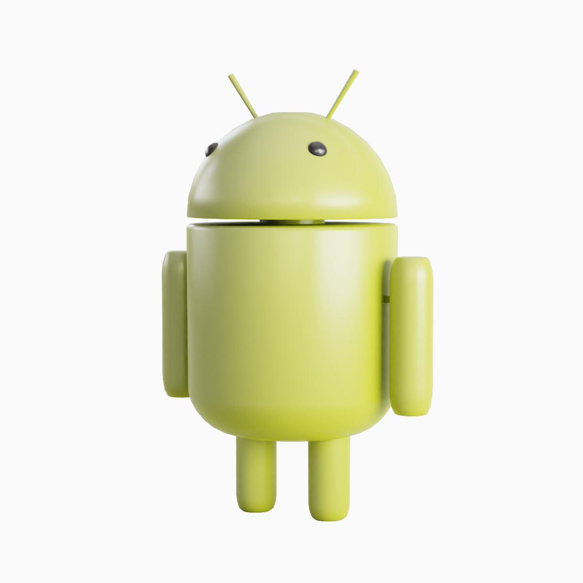 Android Robot 03 Low-poly 3D model_1