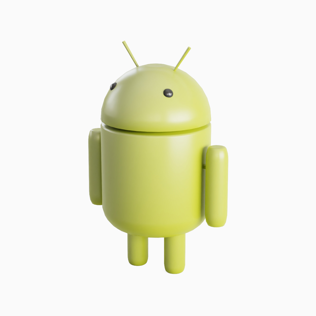 Android Robot 03 Low-poly 3D model_3