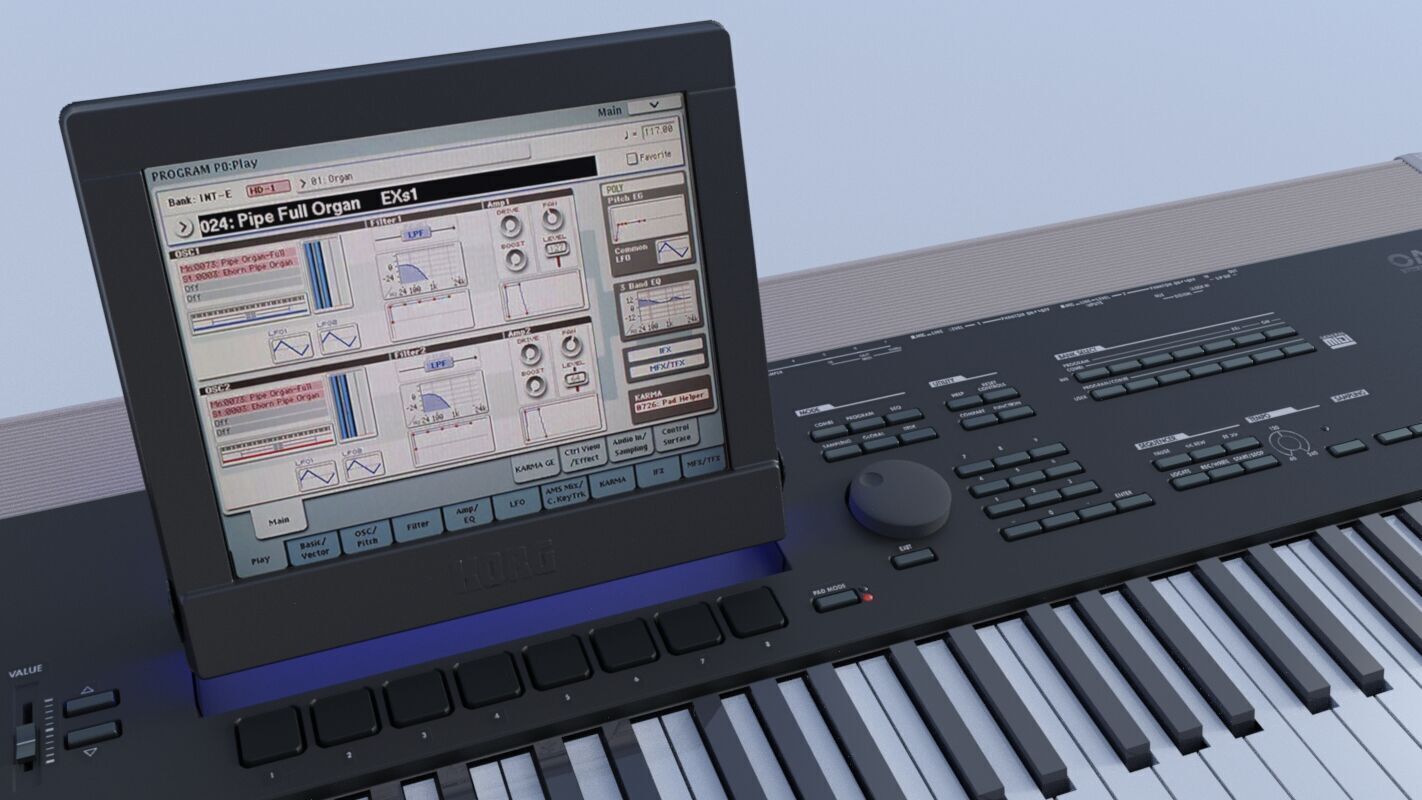 KORG OASYS Synthesizer for DAZ Studio 3D model_4